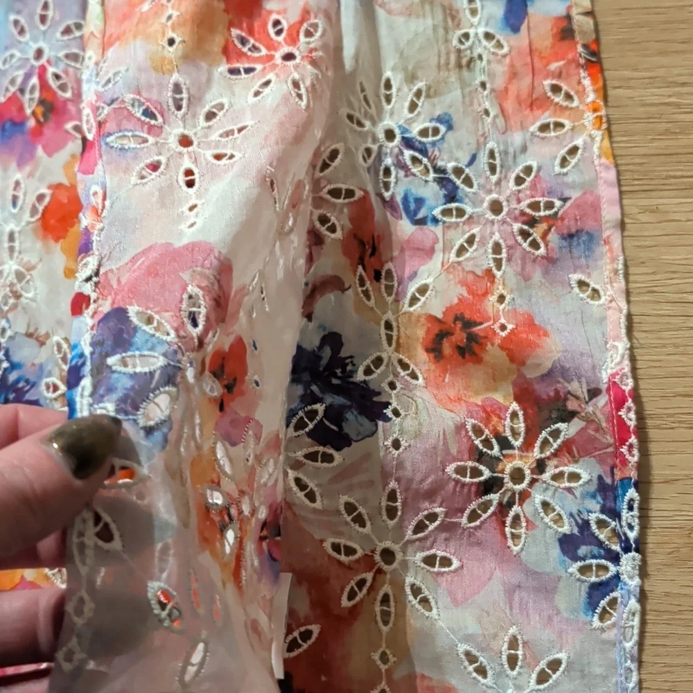 Johnny Was Eyelet Summer Dress sz SML - Picture 15 of 15